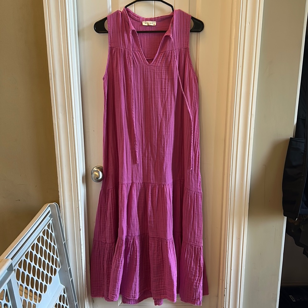 Starkx tiered maxi dress